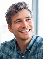 Happy man with healthy smile